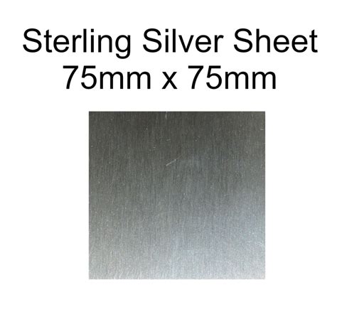 sterling silver sheet metal|sterling silver sheet gauge thickness.